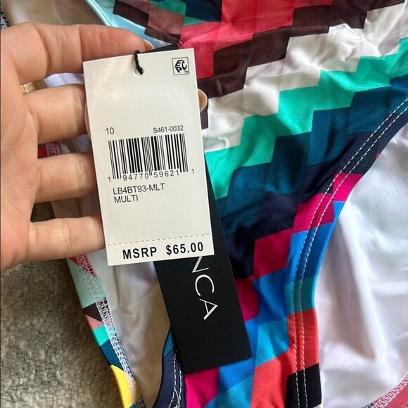 NWT Trina Turk Multicolor Geometric Bikini - Picture 2 of 5